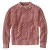 L.L.Bean Men's Signature Cotton Fisherman Sweater, Crewneck, Washed -Outdoor Exploration 517313 54244 41
