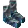 L.L.Bean Women's Smartwool Hike Light Cushion Mid-Crew Socks, Striped -Outdoor Exploration 517625 10870 41