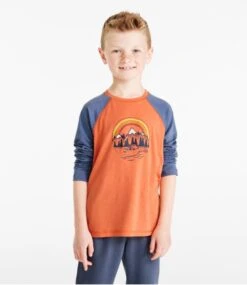 L.L.Bean Kids' Everyday SunSmart® Tee, Long-Sleeve -Outdoor Exploration 517855 0 45