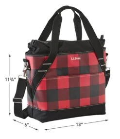 L.L.Bean Insulated Tote, Medium, Plaid -Outdoor Exploration 518013 0 46