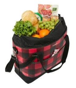 L.L.Bean Insulated Tote, Large, Plaid -Outdoor Exploration 518027 0 47