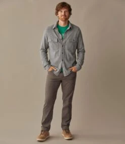 L.L.Bean Men's Washed Cotton Double-Knit Chamois Shirt, Long-Sleeve -Outdoor Exploration 518209 0 48