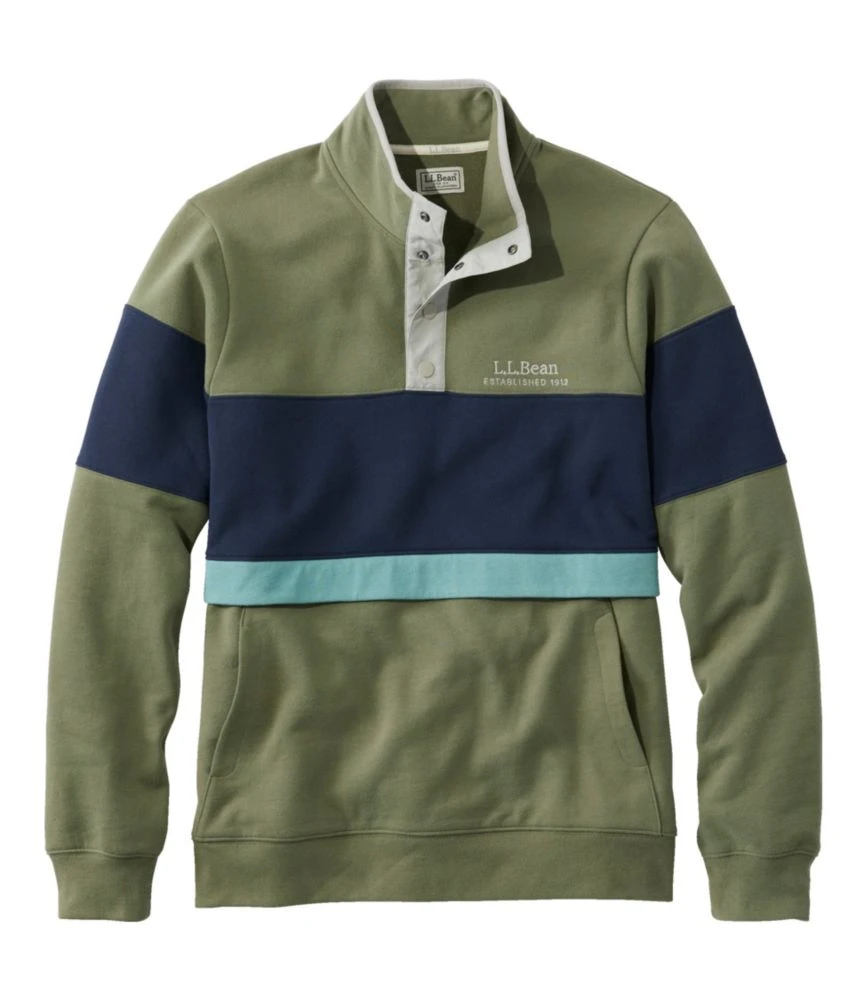 Men's L.L.Bean 1912 Sweatshirt, Anorak, Colorblock 3 Men's L.L.Bean 1912 Sweatshirt, Anorak, Colorblock