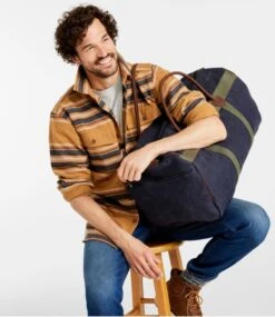 L.L.Bean Waxed Canvas Duffle, Large -Outdoor Exploration 518443 0 47