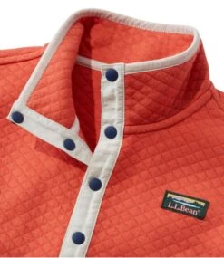 L.L.Bean Kids' Quilted Quarter-Snap Pullover -Outdoor Exploration 518559 0 47