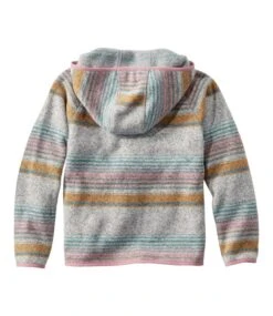 Kids' L.L.Bean Sweater Fleece, Hooded Print -Outdoor Exploration 518562 0 46