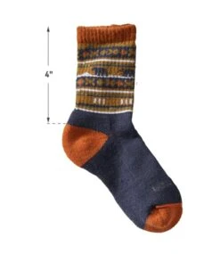 L.L.Bean Kids' Katahdin Hiker Socks, Print -Outdoor Exploration 518596 0 44