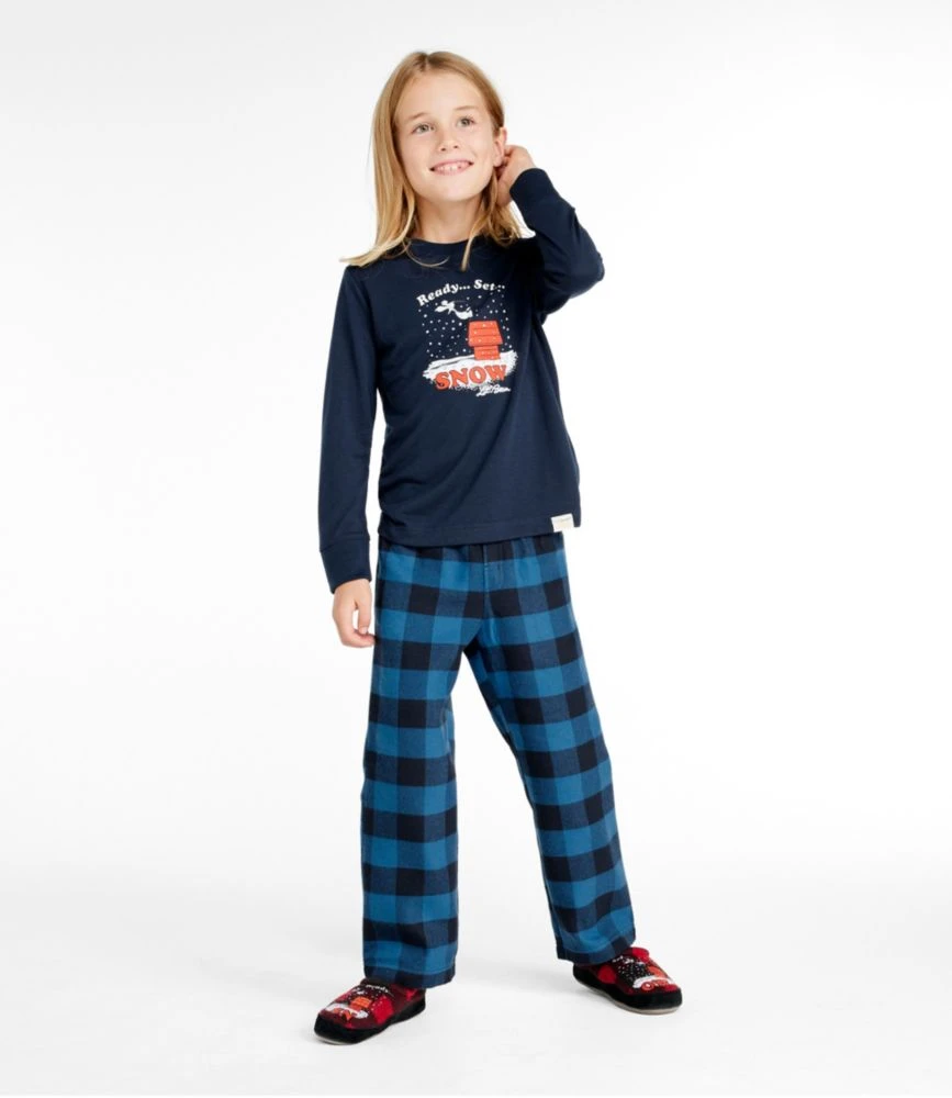 Kids' L.L.Bean X Peanuts Flannel Pajamas 6 Kids' L.L.Bean X Peanuts Flannel Pajamas - Image 4
