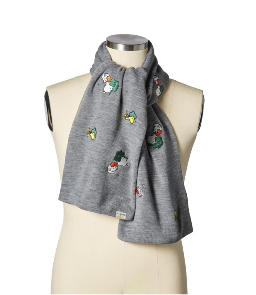 Adults' L.L.Bean X Peanuts Knit Scarf, Embroidered 4 Adults' L.L.Bean X Peanuts Knit Scarf, Embroidered - Image 2