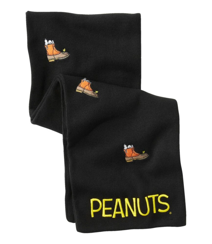 Adults' L.L.Bean X Peanuts Knit Scarf, Embroidered 3 Adults' L.L.Bean X Peanuts Knit Scarf, Embroidered