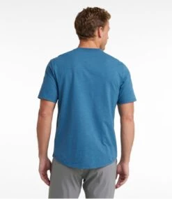 L.L.Bean Men's Explorer Slub Tee, Short-Sleeve Henley -Outdoor Exploration 519171 0 45