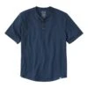 L.L.Bean Men's Explorer Slub Tee, Short-Sleeve Henley -Outdoor Exploration 519171 33018 41