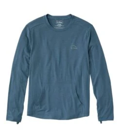L.L.Bean Men's Tropicwear Comfort Crew, Long-Sleeve
