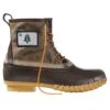 L.L.Bean Men's Bean Boots, 8" Waxed Canvas, Vacationland -Outdoor Exploration 519214 54788 41