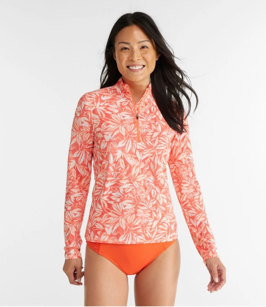L.L.Bean Women's SunSmart® UPF 50+ Sun Shirt, Quarter-Zip Print 3 L.L.Bean Women's SunSmart® UPF 50+ Sun Shirt, Quarter-Zip Print