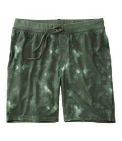 L.L.Bean Men's VentureSoft Shorts, Print, 8"