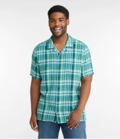 L.L.Bean Men's Rugged Waffle Shirt, Plaid, Traditional Untucked Fit, Short-Sleeve 10 L.L.Bean Men's Rugged Waffle Shirt, Plaid, Traditional Untucked Fit, Short-Sleeve -Outdoor Exploration 519778 0 46