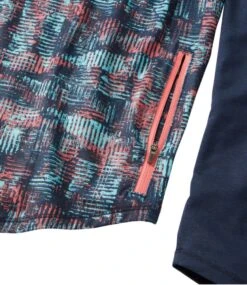 L.L.Bean Men's Comfort Cycling Jersey, Long-Sleeve Print -Outdoor Exploration 519856 0 47 1