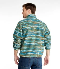 L.L.Bean Adults' Bean's Classic Fleece Pullover, Print -Outdoor Exploration 519939 0 46
