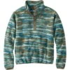 L.L.Bean Adults' Bean's Classic Fleece Pullover, Print -Outdoor Exploration 519939 53455 41