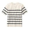 L.L.Bean Women's Classic Cashmere Sweater, Short-Sleeve Tee Stripe -Outdoor Exploration 519946 2519 41
