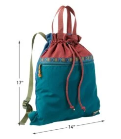 L.L.Bean Mountain Classic Drawstring Pack, Multi -Outdoor Exploration 520083 0 47