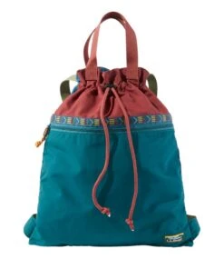 L.L.Bean Mountain Classic Drawstring Pack, Multi