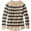L.L.Bean Women's Signature Cotton Fisherman Tunic Sweater, Stripe -Outdoor Exploration 520233 47564 41