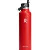 L.L.Bean Hydro Flask Standard Mouth Water Bottle With Flex Straw Cap, 24 Oz. -Outdoor Exploration 521202 54756 41
