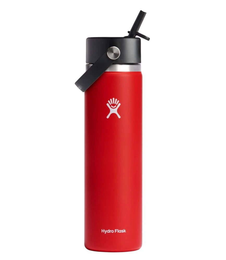L.L.Bean Hydro Flask Wide Mouth Water Bottle With Flex Straw Cap, 24 Oz. 3 L.L.Bean Hydro Flask Wide Mouth Water Bottle With Flex Straw Cap, 24 Oz.