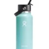 L.L.Bean Hydro Flask Wide Mouth Water Bottle With Flex Straw Cap, 32 Oz. -Outdoor Exploration 521209 54755 41